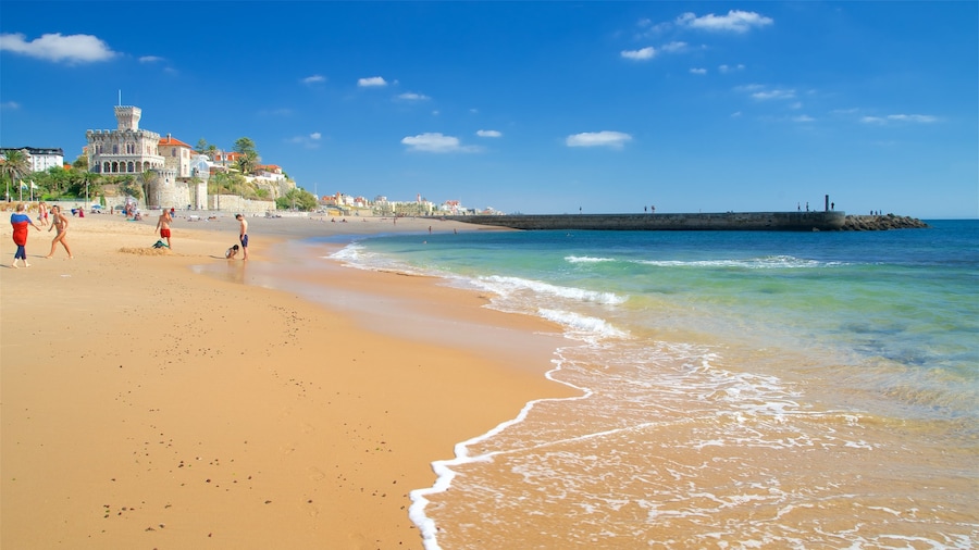 Tamariz Beach featuring a sandy beach and general coastal views
