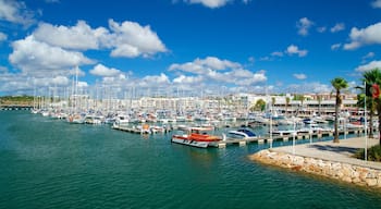 Marina de Lagos que incluye una bahía o un puerto