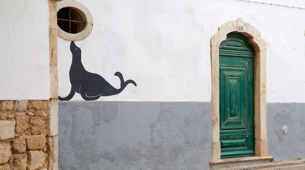 Faro Old Town showing outdoor art