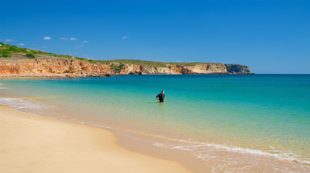 Martinhal Beach showing general coastal views, a sandy beach and swimming