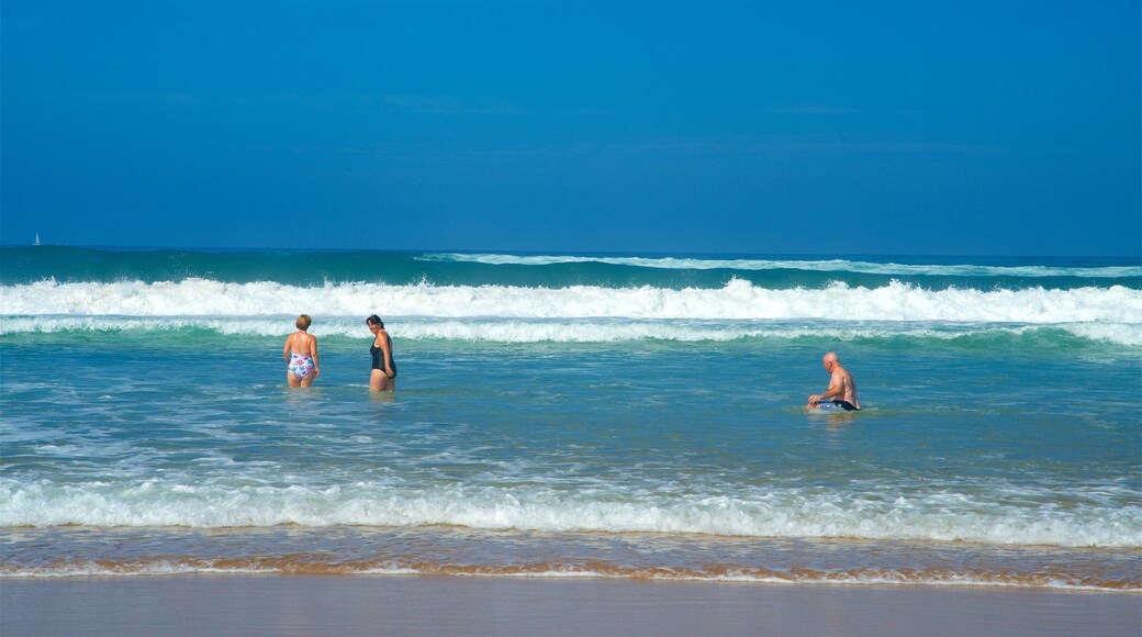 Macas Beach bevat algemene kustgezichten, golven en zwemmen