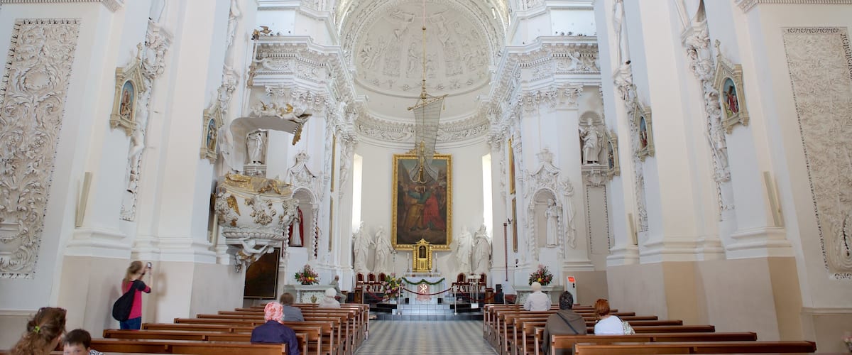 St. Peter and St. Paul\'s Church which includes a church or cathedral, heritage elements and interior views