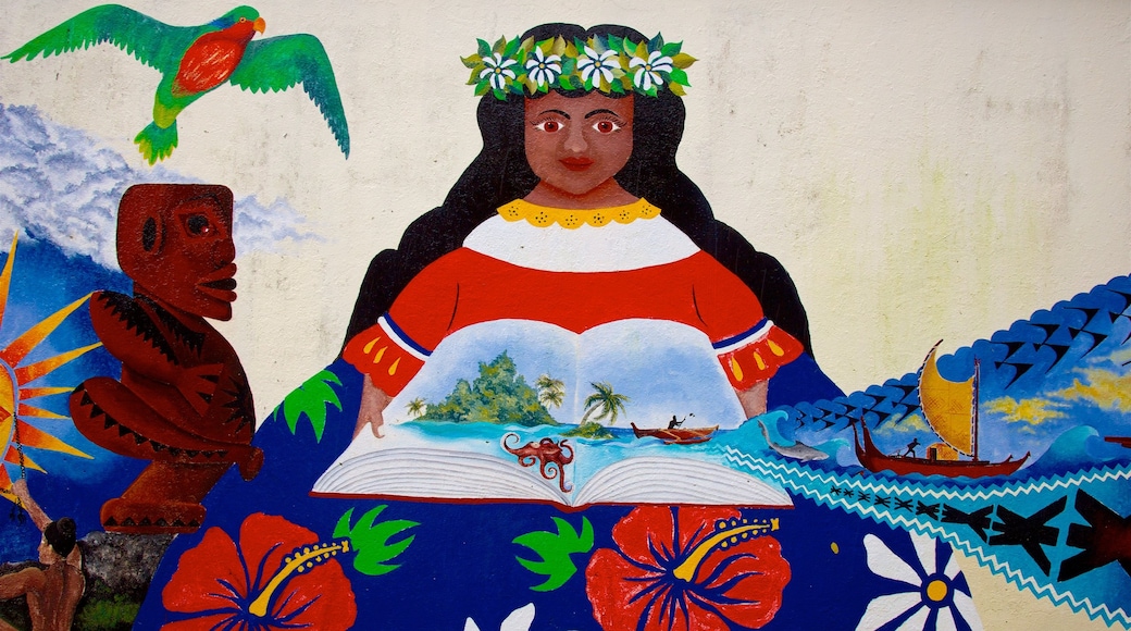 Rarotonga showing outdoor art