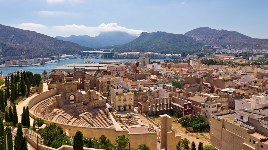 Murcia Region mit einem historische Architektur und Stadt