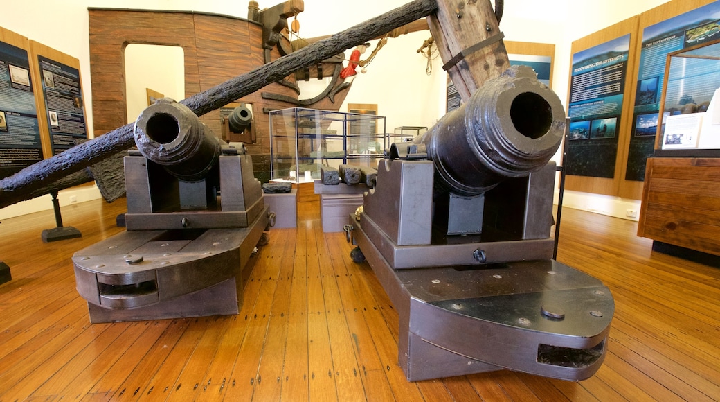 Norfolk Island showing military items, heritage elements and interior views