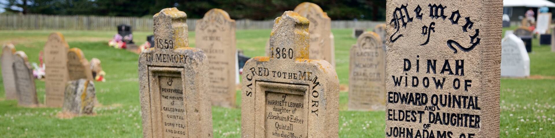 Norfolk Island which includes a cemetery