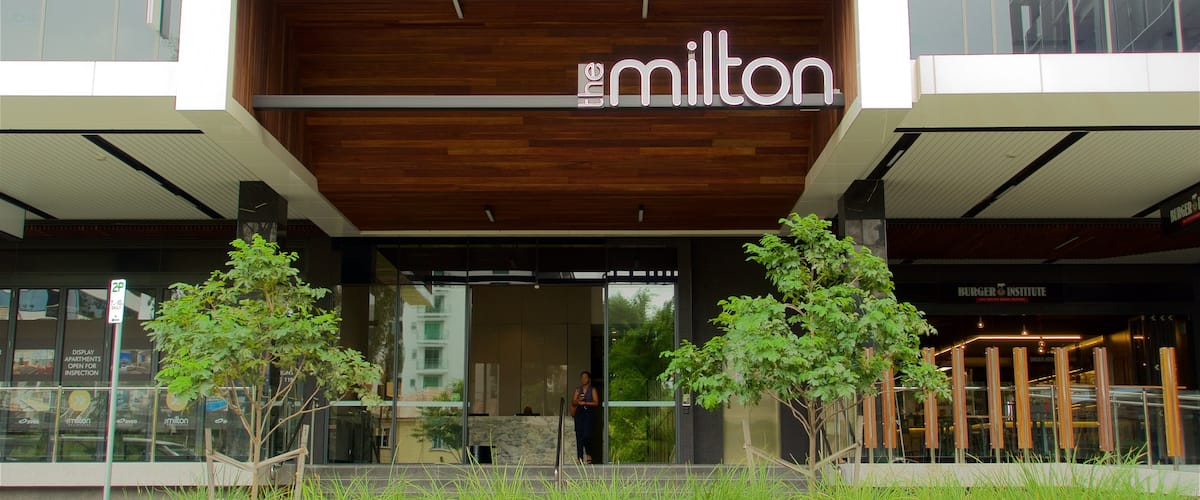 Milton which includes signage