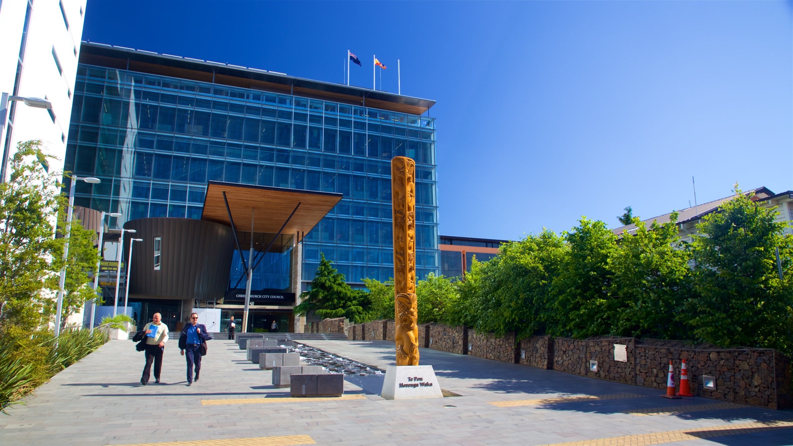 Christchurch featuring outdoor art as well as a couple