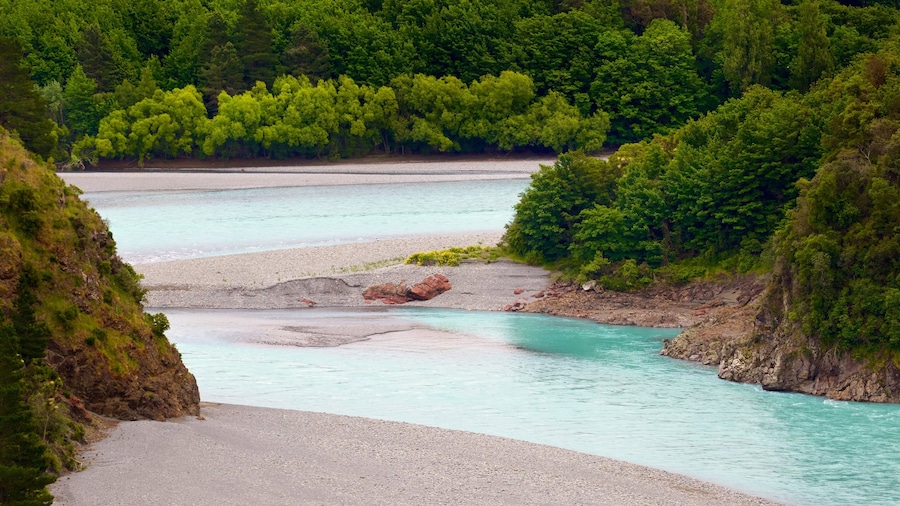 Thành phố Rakaia Gorge trong đó bao gồm sông lạch