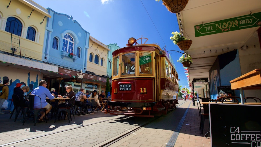 New Regent Street mettant en vedette sortie au restaurant, articles ferroviaires et fleurs
