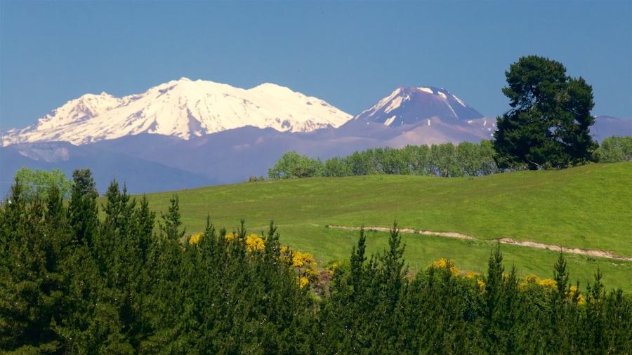 Craters of the Moon which includes tranquil scenes, landscape views and mountains