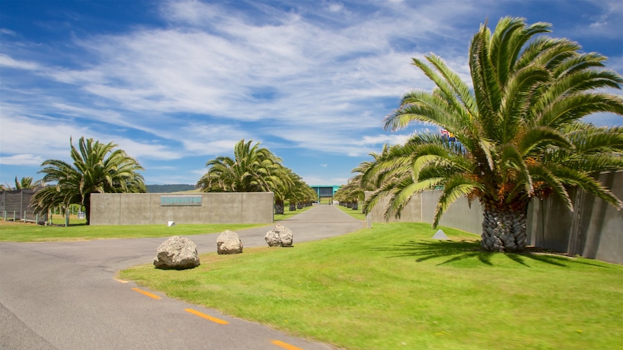 Elephant Hill Estate Winery som viser en have