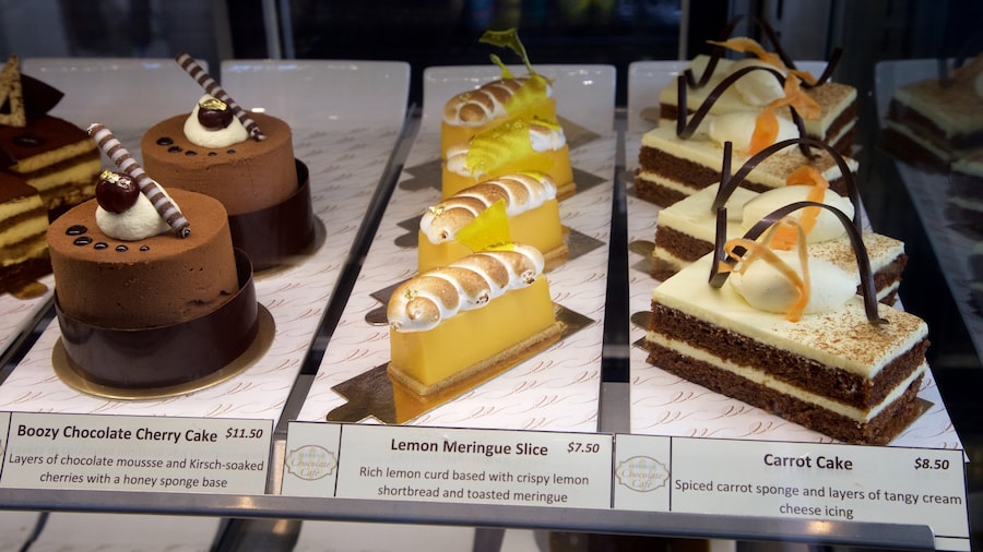 Makana Confections featuring food and interior views