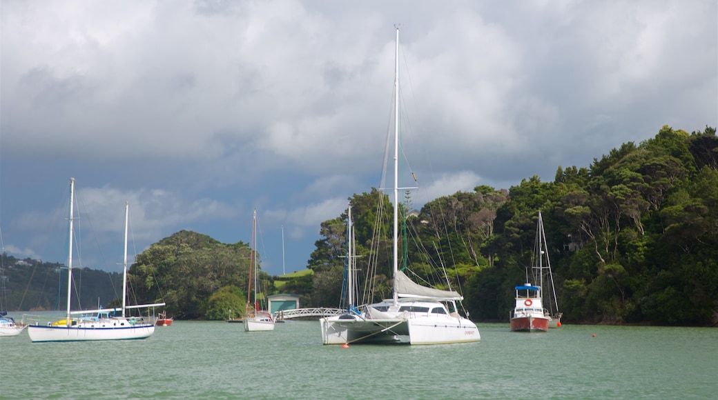 Okiato showing a bay or harbour