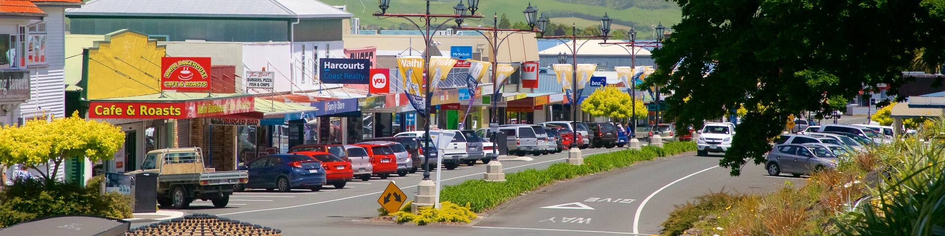Waihi welches beinhaltet Kleinstadt oder Dorf