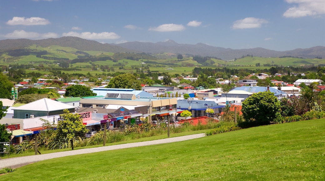 Waihi featuring landscape views, tranquil scenes and a small town or village
