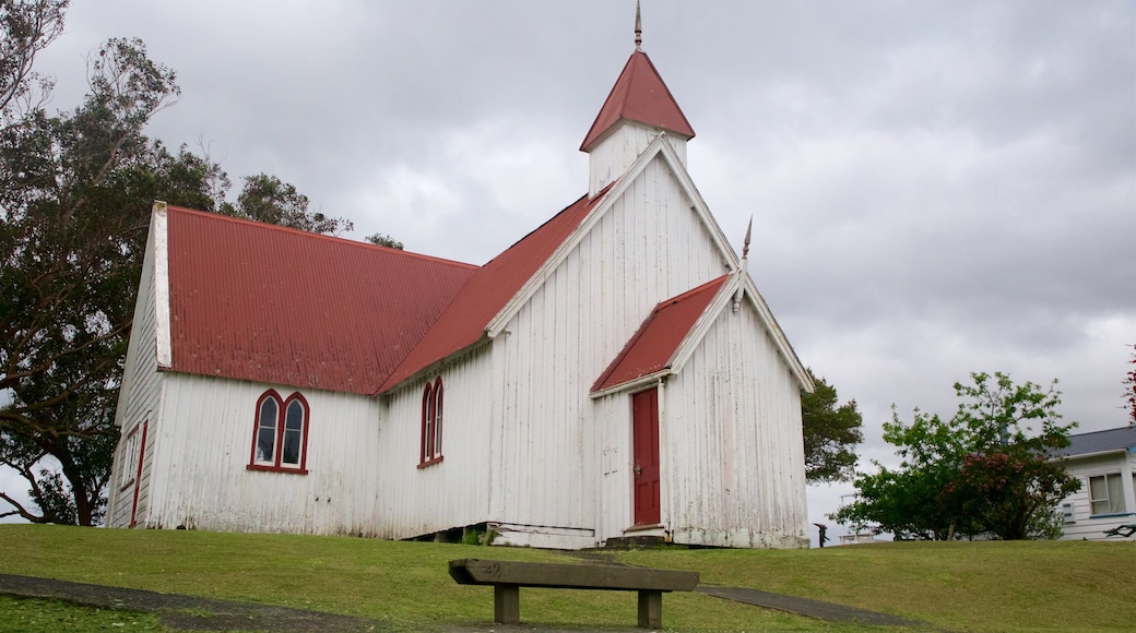 Rawene showing heritage elements and a church or cathedral