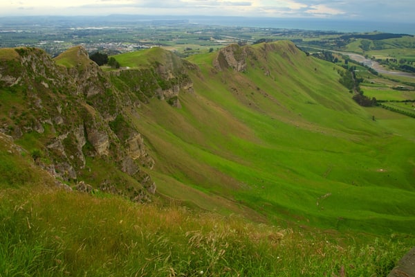 Te Mata Peak featuring landscape views and tranquil scenes