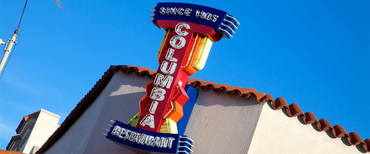 Ybor City showing signage