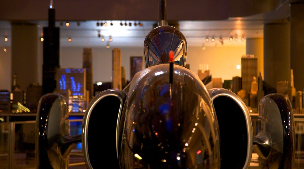 Chicago Museum of Science and Industry featuring interior views