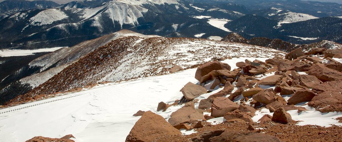 パイクス ピーク フィーチャー 雪, 山々 と 自然の風景