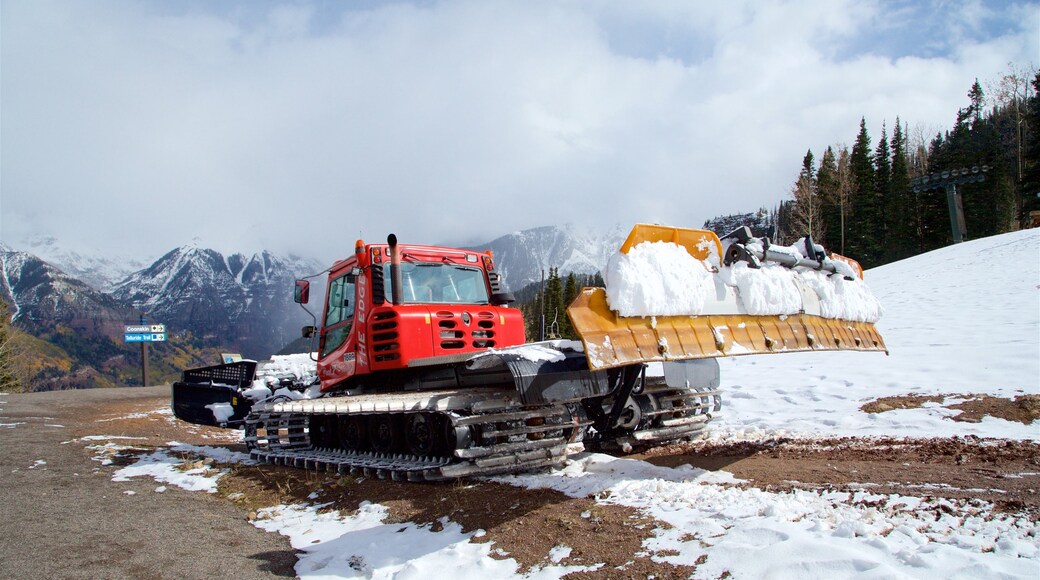 Telluride Ski Area featuring tranquil scenes and snow