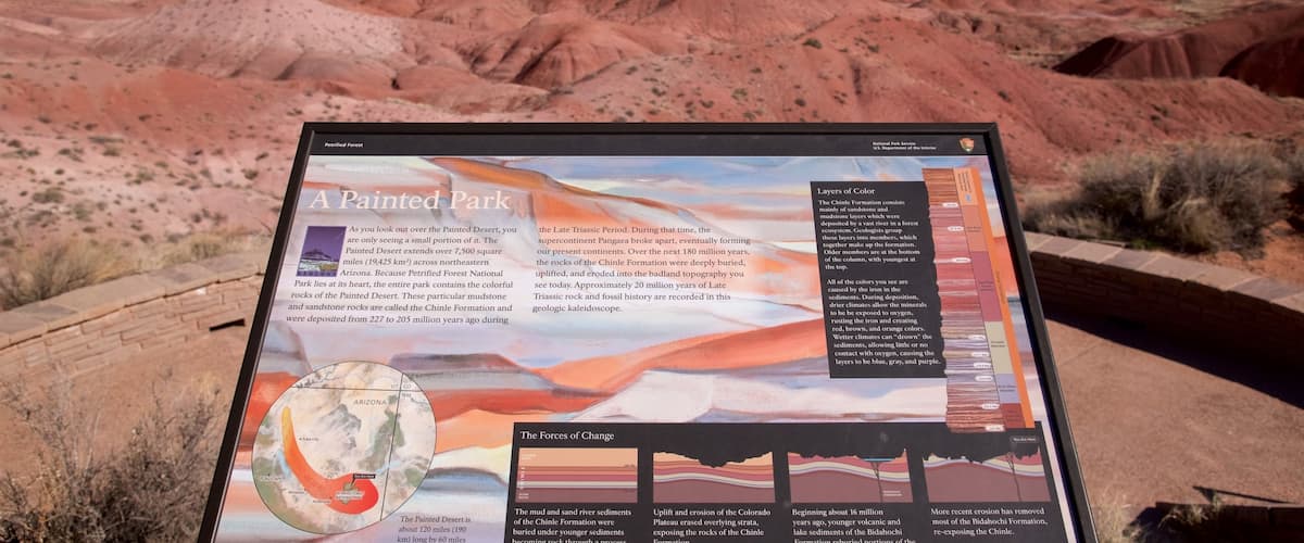 Holbrook featuring landscape views, desert views and signage