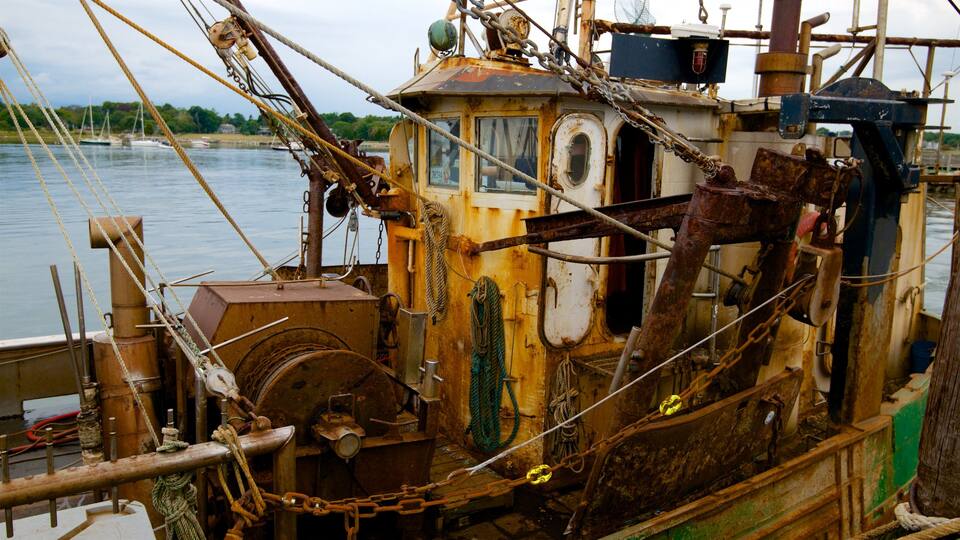 Stonington som omfatter en bugt eller havn og kulturarvsgenstande