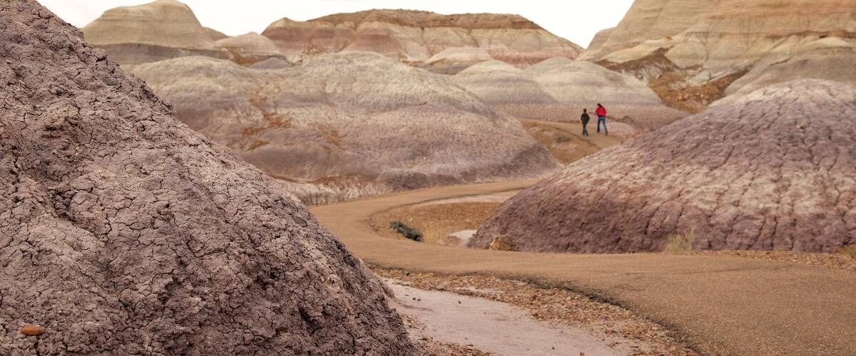 Blue Mesa which includes hiking or walking and tranquil scenes as well as a couple