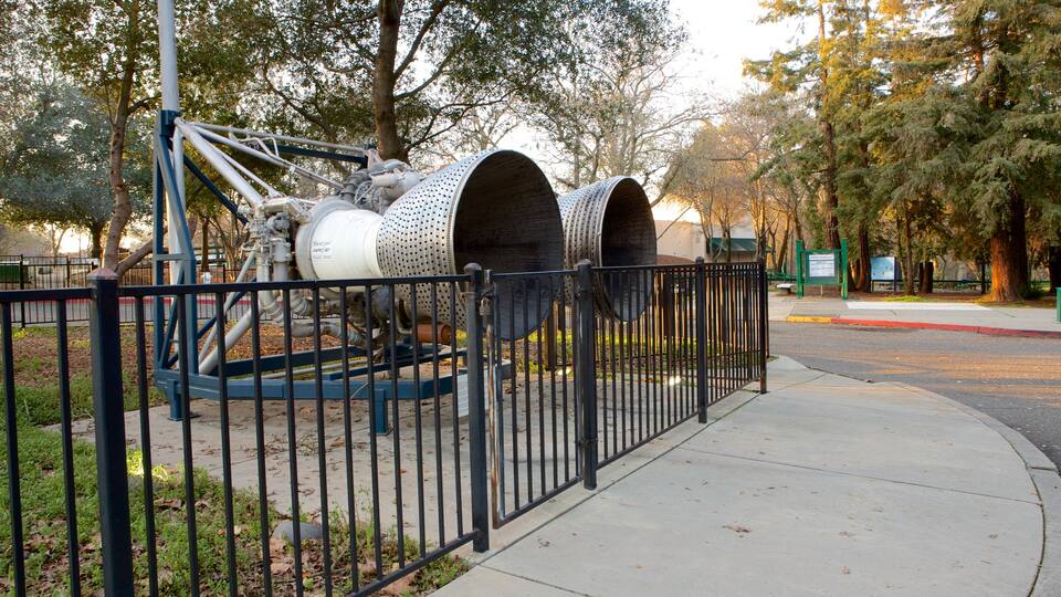 Discovery Museum Science and Space Center featuring a park