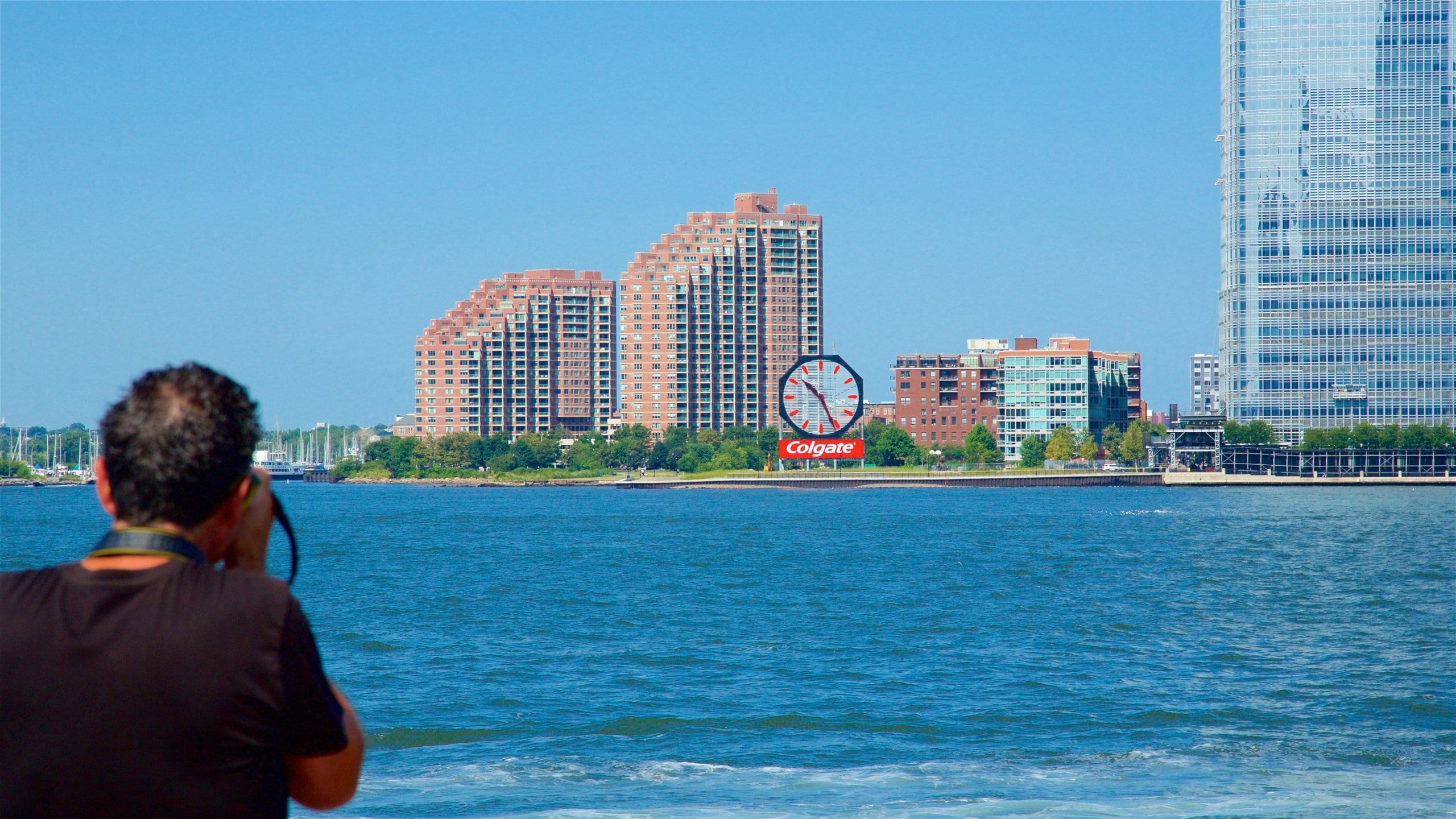 ニュージャージー州 表示 都市 と 河あるいは小川 及び 男性 (個人)
