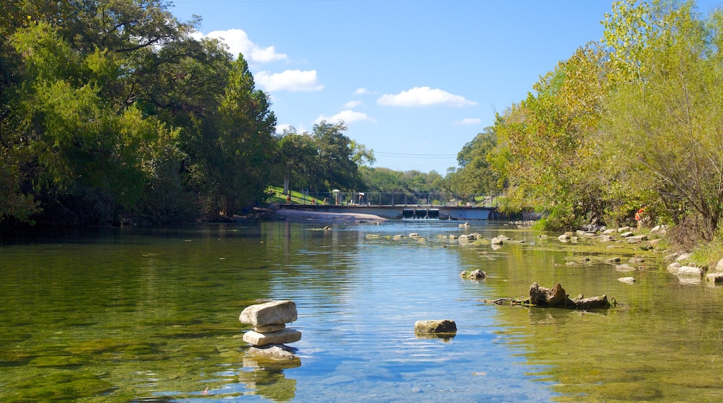 Zilker Park mit einem Fluss oder Bach, Landschaften und Park