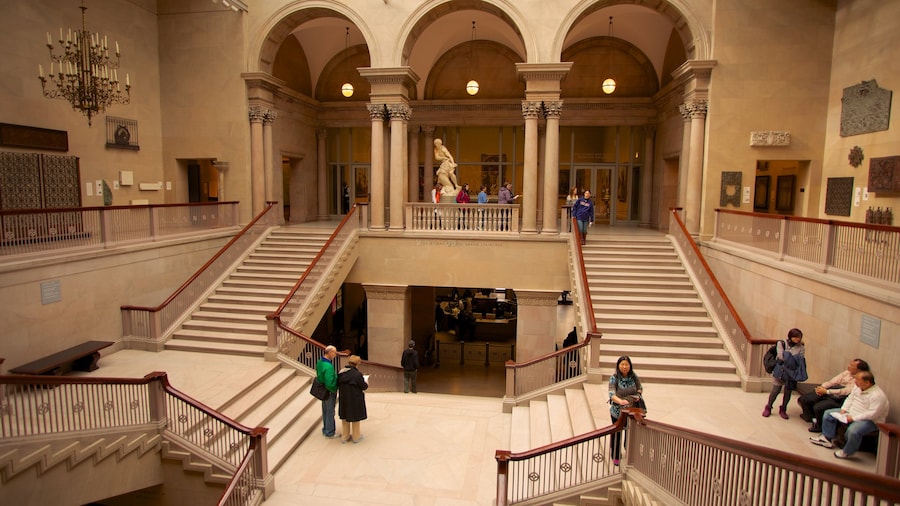 Art Institute of Chicago featuring interior views and art