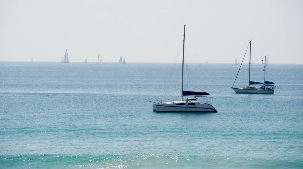 Nai Harn Beach which includes tropical scenes and general coastal views