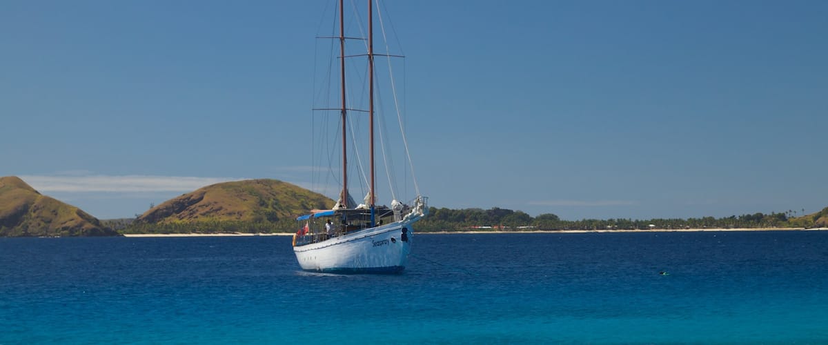 Mamanuca Islands featuring general coastal views, island views and boating