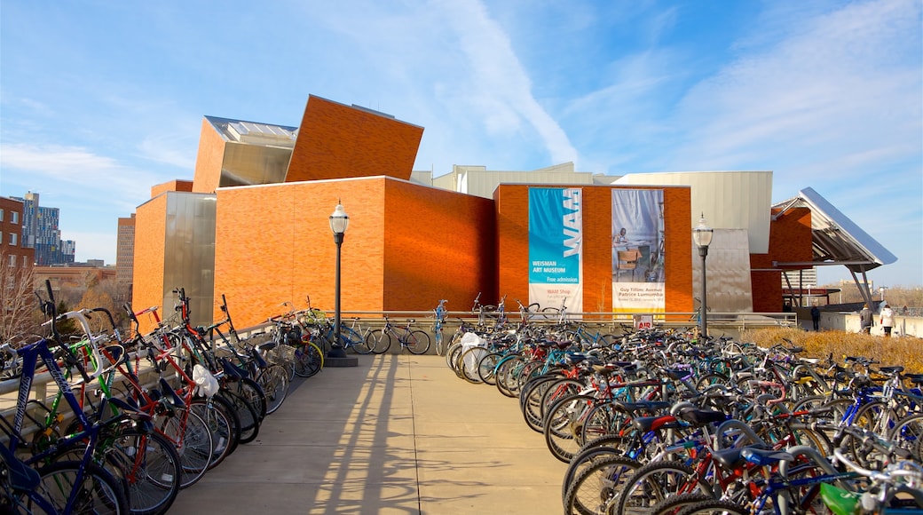 Weisman Art Museum which includes signage