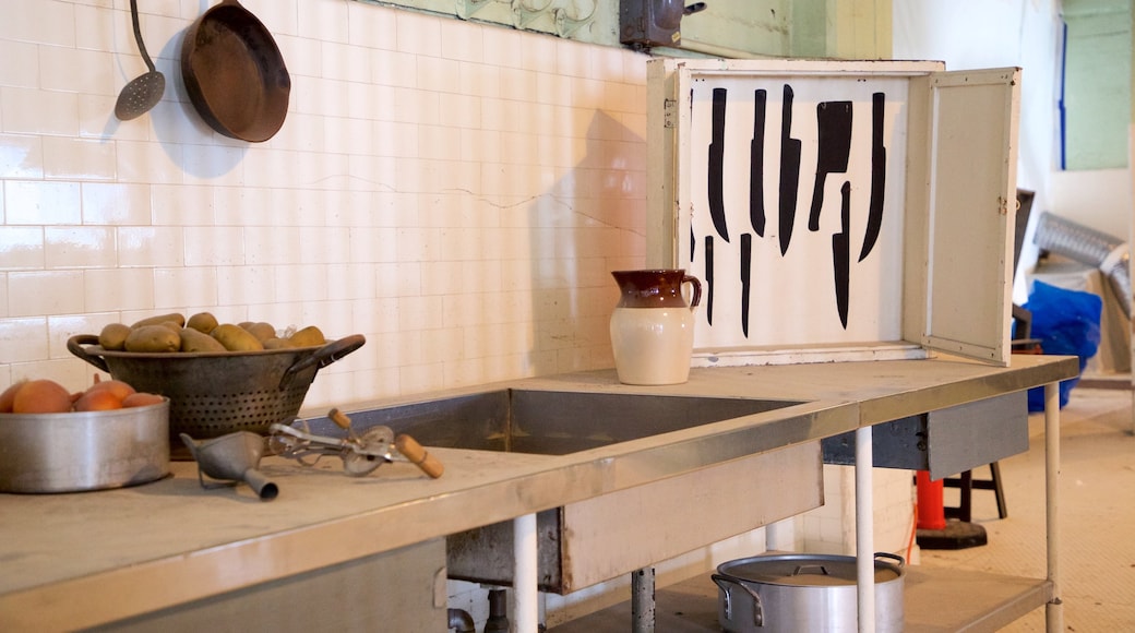 Alcatraz Island featuring interior views