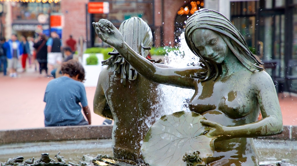 Fisherman\'s Wharf mettant en vedette une fontaine
