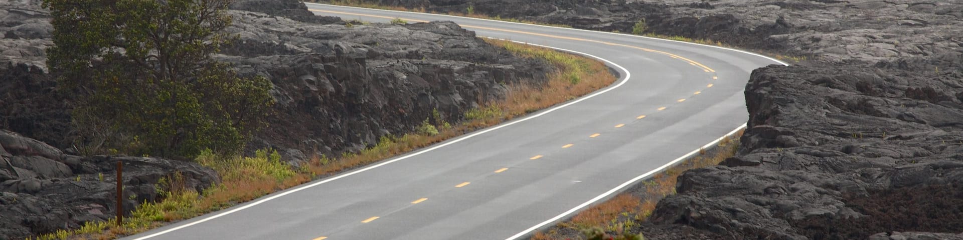 Hawaii Volcanoes National Park das einen ruhige Szenerie