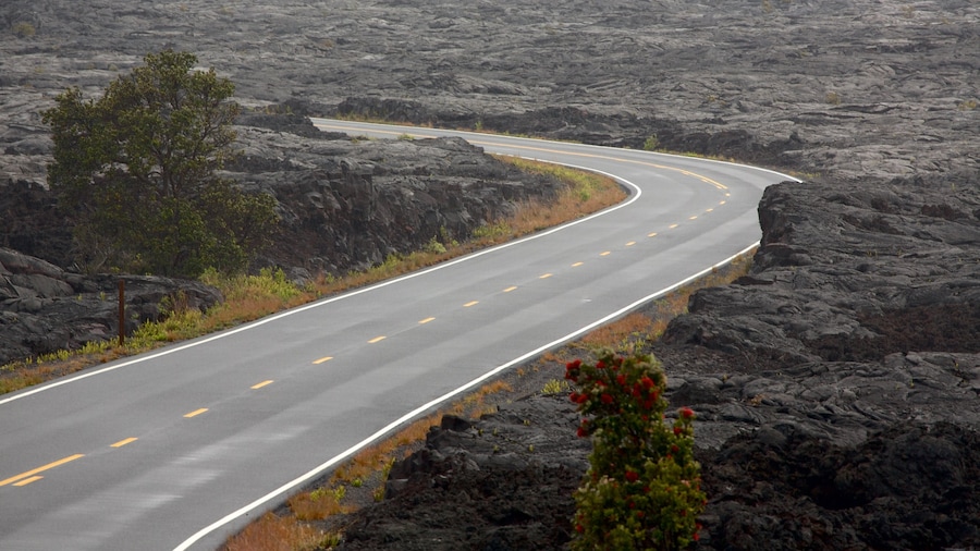 Hawaii Volcanoes National Park showing tranquil scenes
