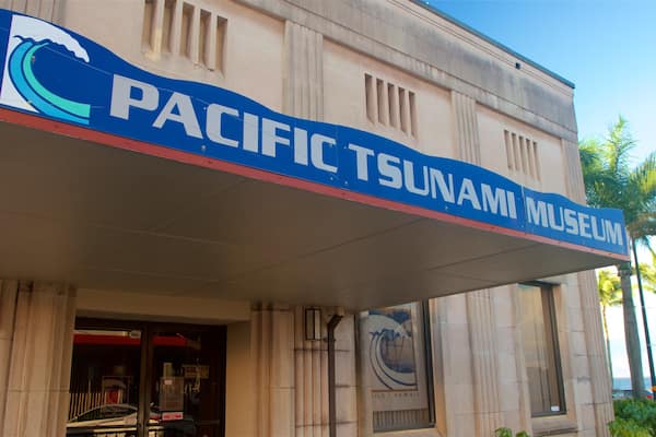 Pacific Tsunami Museum showing signage