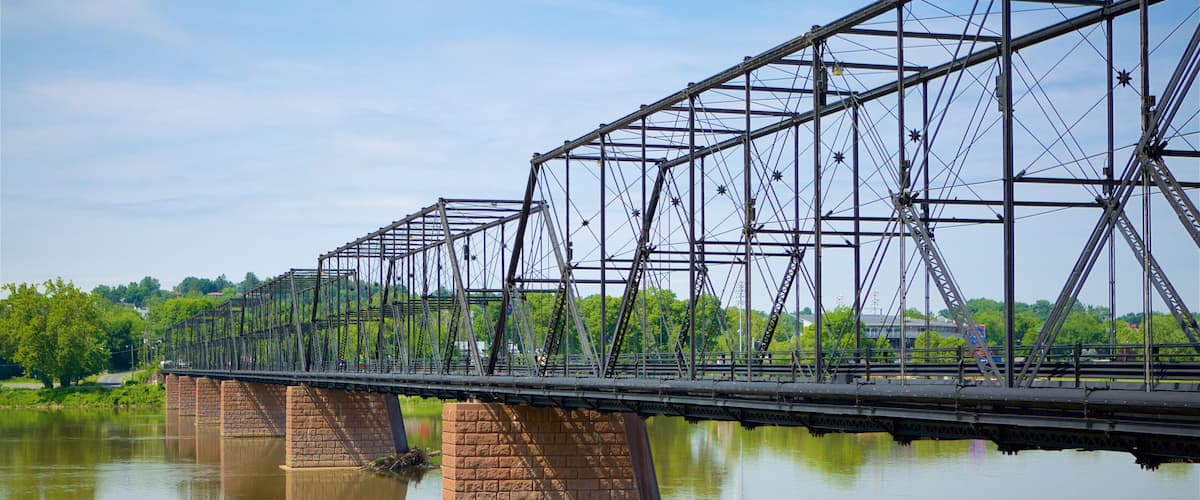 Harrisburg which includes a river or creek, wetlands and a bridge