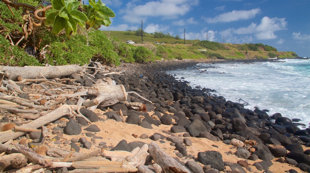 Ke Ala Hele Makalae East Shore Beach Path which includes general coastal views, rocky coastline and a pebble beach