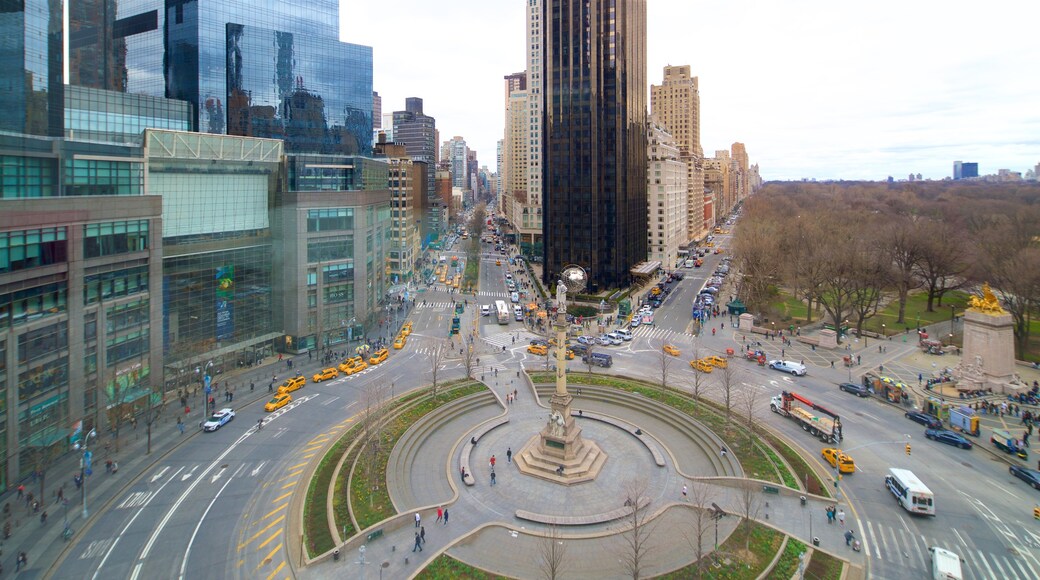 Museum of Arts and Design which includes a monument, a high-rise building and a city