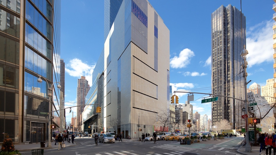 Museum of Arts and Design showing city views, a skyscraper and a city