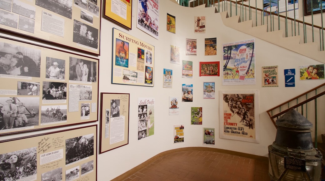 Kauai Museum featuring interior views