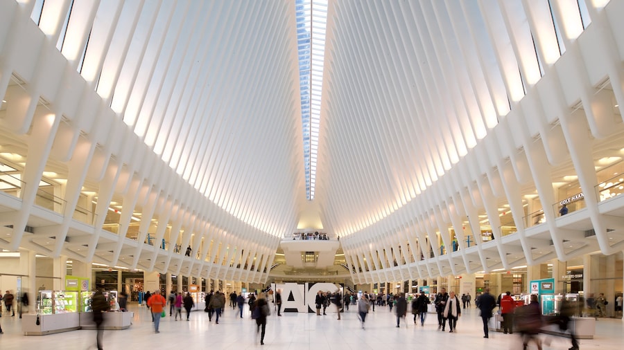 The Oculus presenterar interiörer såväl som en liten grupp av människor
