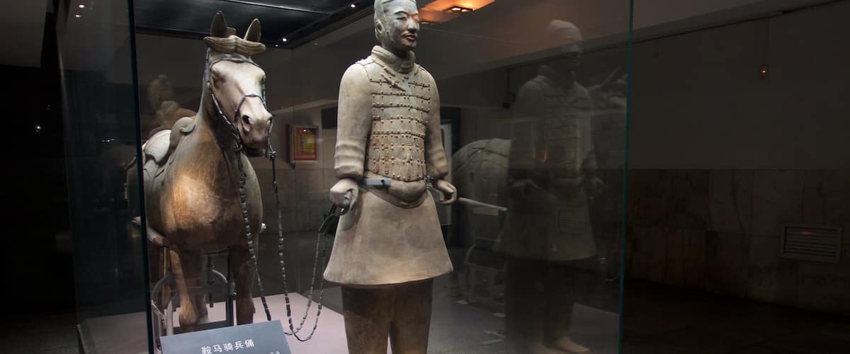 Terracota Army which includes heritage elements and interior views
