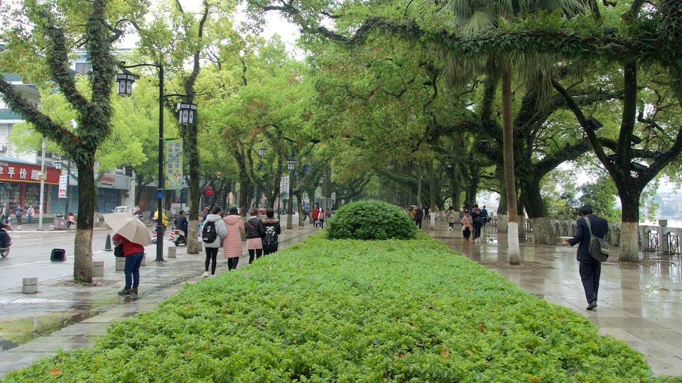 Guilin which includes a park as well as a small group of people