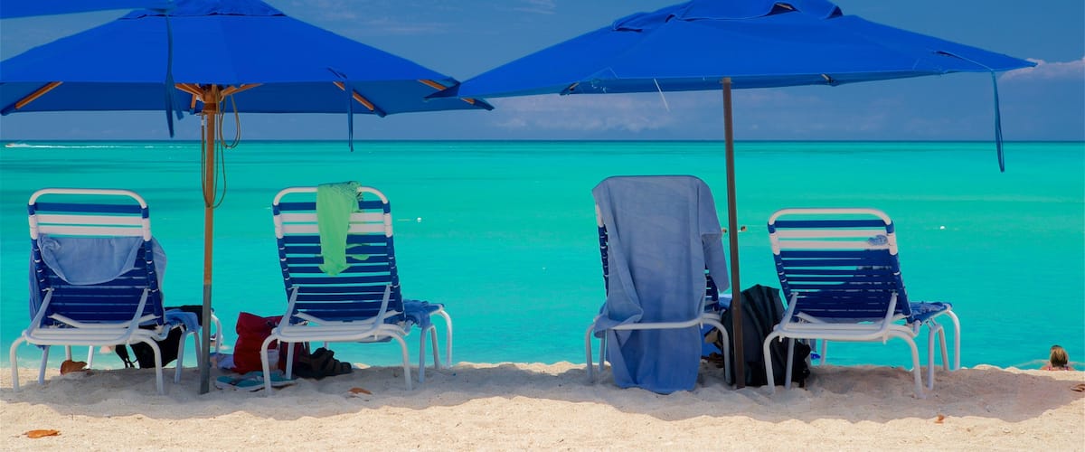 Valley Church Beach showing general coastal views, tropical scenes and a beach